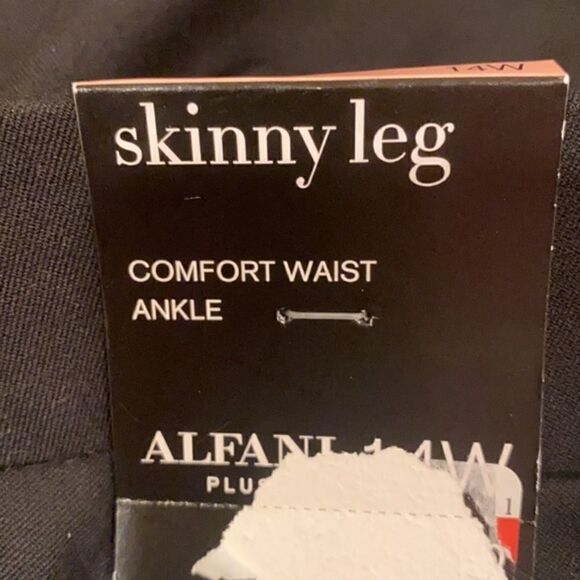 ALFANI ponte cotton blend skinny leg ankle pants - Picture 13 of 15